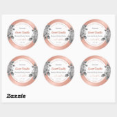 Roos Gold White en grijs Product Packaging Labels (Vel)