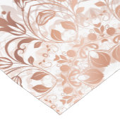 Roos Gold White Floral Mandala Korte Tafelloper (Hoek)