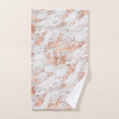 Roos Gold White Glitzy Marble Bad Handdoek (Handdoek)