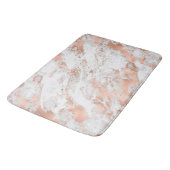 Roos Gold White Glitzy Marble Badmat (Gekanteld)