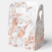  Roos Gold White Glitzy Marble Bedankdoosjes (Geopend)
