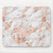  Roos Gold White Glitzy Marble Muismat (Voorkant)