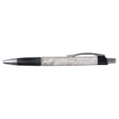  Roos Gold White Glitzy Marble Pen (Bovenkant)