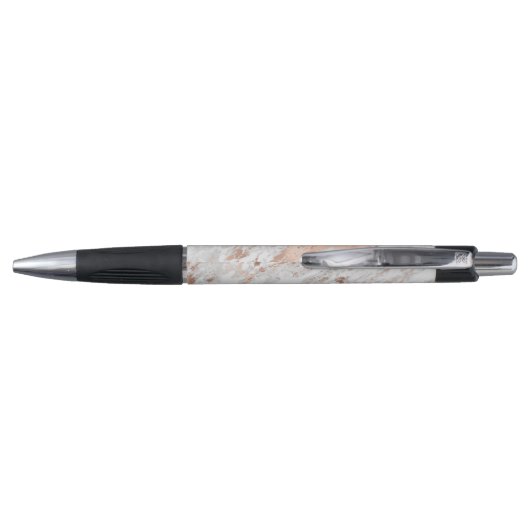  Roos Gold White Glitzy Marble Pen (Achterkant)