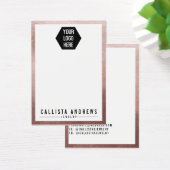 Roos Gold White Ketting Logo Display Kaart (Bureau)