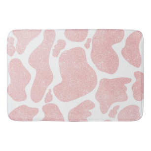 Roos Gold white Large Cow Spots Animal Print Badmat