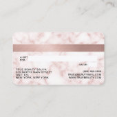 Roos Gold White Marble Glitter Lashes Credit Visitekaartje (Achterkant)