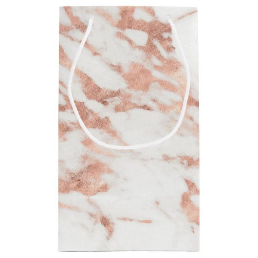 Roos Gold White Marble Hartelijk dank Klein Cadeauzakje (Achterkant)