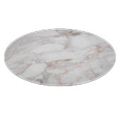 Roos Gold White Marble Sjabloon Trendy Elegant Snijplank (Hoek)