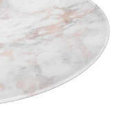 Roos Gold White Marble Sjabloon Trendy Elegant Snijplank (Hoek)