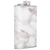 Roos Gold White Marble Trendy Sjabloon Elegant Heupfles (Rechts)