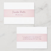 Roos Gold White Modern Calligraphy Script Elegant Visitekaartje (Voorkant / Achterkant)
