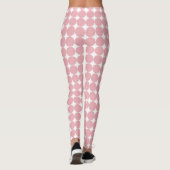 Roos Gold White Modern Trendy Elegant Sjabloon Leggings (Achterkant)