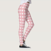 Roos Gold White Modern Trendy Elegant Sjabloon Leggings (Rechts)