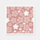 Roos Gold & White Star & Snowflake Pattern Servet (Voorkant)