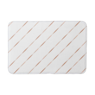 Roos Gold White Stripes Badmat