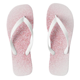 Roos Gold White Trendy Moderne Elegant Sjabloon Teenslippers