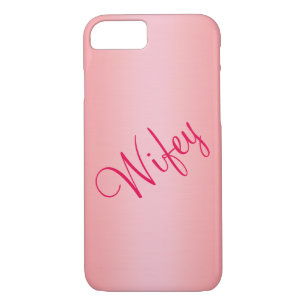 Roos Gold Wifey iPhone 7 Hoesje