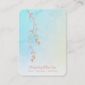 *~* Roos Gold Willow Tree Branch - Pastel Ombre Visitekaartje (Voorkant)