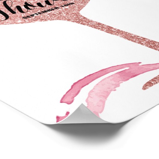 Roos Gold Wine Vrijgezellenfeest Welkomstteken Poster (Hoek)