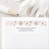 Roos Gold Winter Wonderland Mailing Labels (Insitu)
