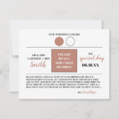 Roos Gold zal je mijn bruidsmeisje Kaart zijn (Achterkant)