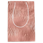 Roos Gold Zebra afdrukken Medium Cadeauzakje (Voorkant)