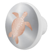 Roos Gold Zee draaien op zilver Keramische Knop (Rechts)