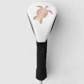 Roos Gold Zee Turtle White Golfheadcover (Voorkant)