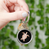 Roos Gold Zee - Zwarte achtergrond Sleutelhanger (Hand)