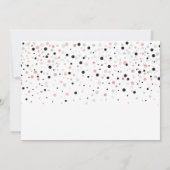 Roos Gold & zwarte ballon Modern 60-jarige verjaar Kaart (Achterkant)