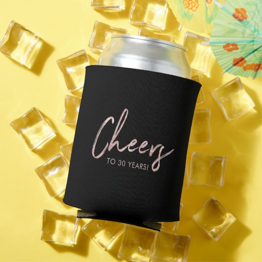 Roos Gold, Zwarte Matig Volwassenfeest Favor Blikjeskoeler (Insitu Zomer)