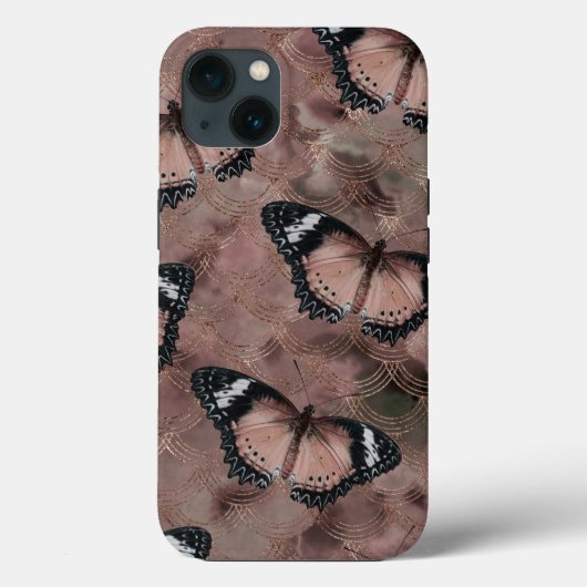 Roos Golden Butterfly Dance 1 Case-Mate iPhone Case (Achterkant)
