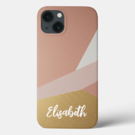 Roos Golden Hour Geometrie Aangepast Case-Mate iPhone Case