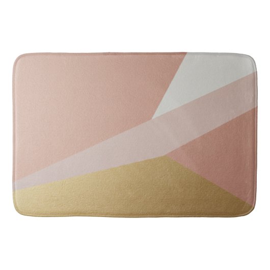 Roos Golden Hour Geometry Badmat (Voorkant)