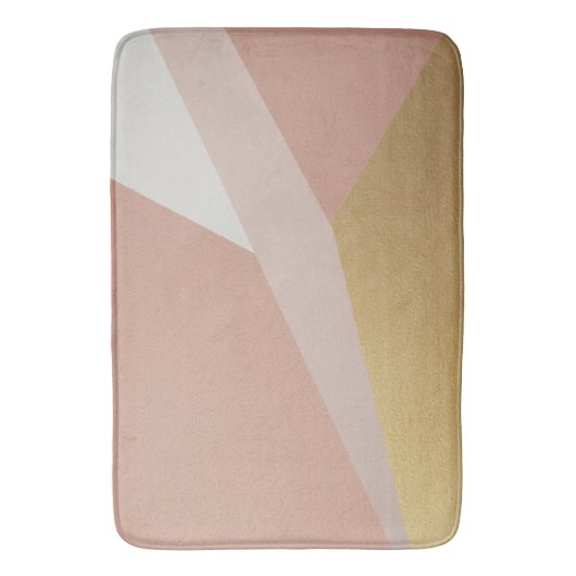 Roos Golden Hour Geometry Badmat (Voorkant Verticaal)