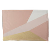 Roos Golden Hour Geometry Kussensloop (Voorkant-Links)