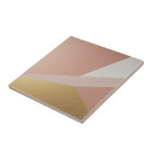 Roos Golden Hour Geometry Tegeltje (Zijkant)