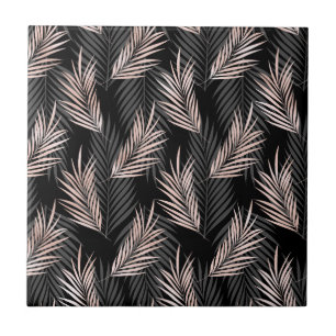 Roos Golden Palm Leaf Natural Tropical Caribbean Tegeltje