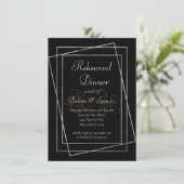 Roos | Gothic Chalkboard Grunge Rehearsal Kaart (Staand voorkant)