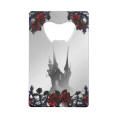 Roos Gothic Mansion Creditkaart Flessenopener (Achterkant)