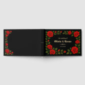 Roos Gotische bruiloft gastenboek (Volledig)