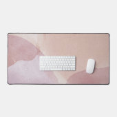 Roos Goud Abstract Roze Bureaumat (Keyboard & Muis)