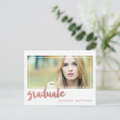 Roos Goud Afstuderen | Uitnodiging voor afstudeerf (Staand voorkant)