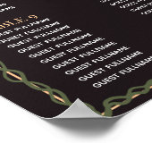 Roos Goud Betoverde Tuin Trouwstoel Grafiek Poster (Hoek)