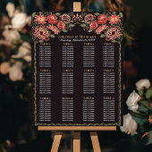 Roos Goud Betoverde Tuin Trouwstoel Grafiek Poster