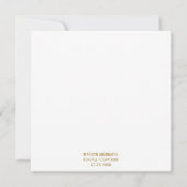 Roos Goud Biologische Bloemen Kaart (Achterkant)