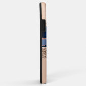 Roos Goud & Blauw Glitter Girly Marmer Case-Mate iPhone Case (Achterkant/rechts)