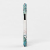 Roos Goud Blauwgroen Bloom Art Case-Mate iPhone Case (Achterkant/rechts)