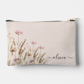 Roos Goud Bloem Naam Monogram Etui (Achterkant)